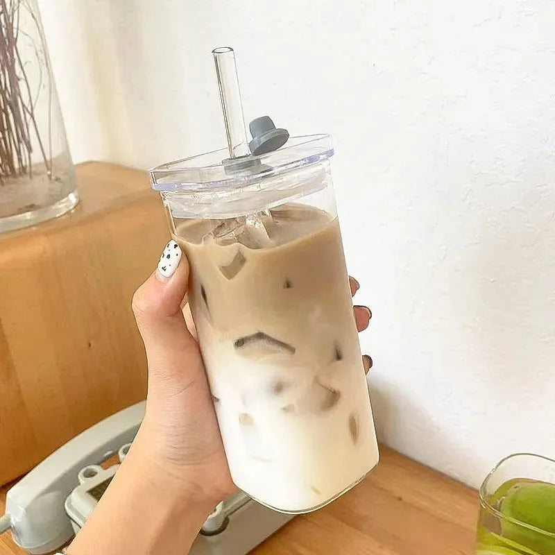 Square Heat-Resistant Glass Coffee Mug