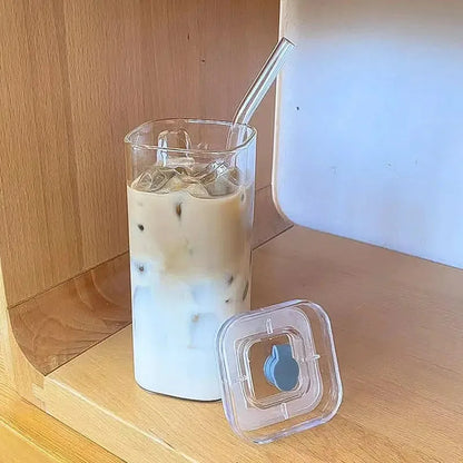 Square Heat-Resistant Glass Coffee Mug