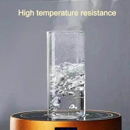 Square Heat-Resistant Glass Coffee Mug